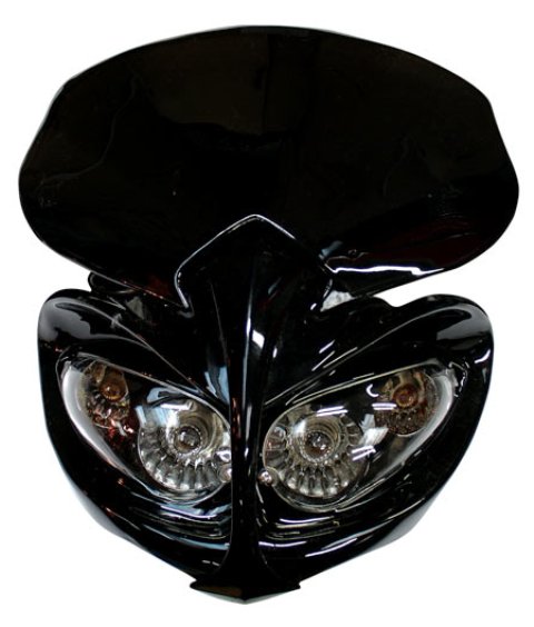 Headlight Fairing (Black) - Demon Universal