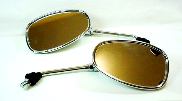 Mirrors 10mm Chrome Oval - HN125-8 Vixen