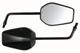 Mirrors 10mm Black Shaped - Pair