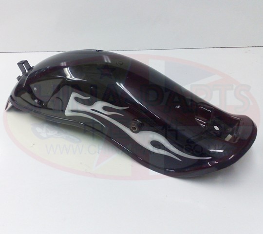 Rear Mudguard - HLD Black / Silver