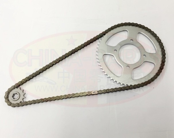 Heavy Duty O RING Chain & Sprockets Set GOLD for Huoniao HN125-8 Vixen 125