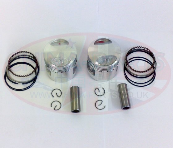 125cc Twin Piston & Rings Set 44mm