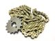 Sprocket Gear Up Set 16T Front + Gold Chain