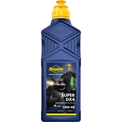 1 Litre Putoline Semi-Synthetic Super DX4 engine oil.